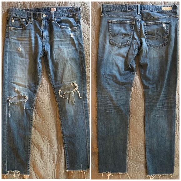 Ag Adriano Goldschmied Denim - AG Distressed Jeans, Size 29